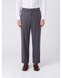 Giorgio Armani - Slim Fit Virgin Wool And Cashmere Trousers With Elastic Waist - Lyst