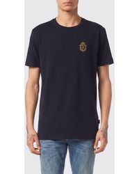 Billionaire - Cotton T-Shirt With Emblem - Lyst