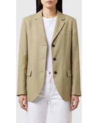 Barena - Single-Breasted Linen Blend Blazer With Three-Button Closure And Lapels - Lyst