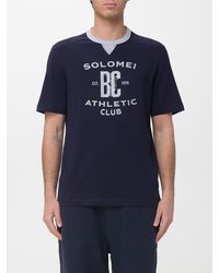 Brunello Cucinelli - Printed Cotton T-Shirt - Lyst