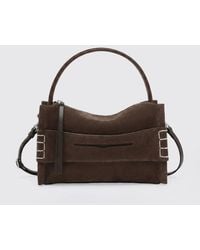 JW Anderson - Loafer Mini Leather And Suede Handbag With Contrast Stitching - Lyst