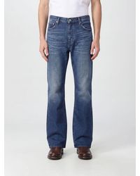 Purple - Flared Wide Leg Jeans - Lyst