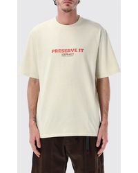 Gramicci - Relaxed Fit Cotton T-Shirt With Graphic Print And Dropped Shoulders - Lyst