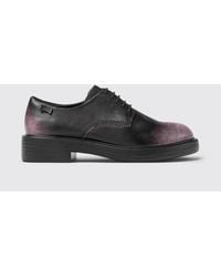 Camper - Dean Smoked Recycled Leather Derby Shoes - Lyst