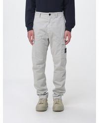 Stone Island - Cotton Cargo Trousers - Lyst