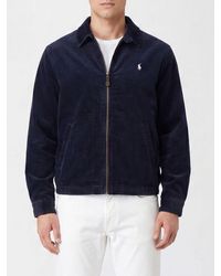 Polo Ralph Lauren - Wynton Velvet Shirt Jacket With Embroidered Logo - Lyst