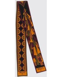 PUCCI - Abstract Print Silk Bandeau - Lyst