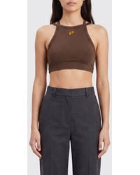 Blazé Milano - Cropped Slim Fit Stretch-Nylon Top With Criss-Cross Straps - Lyst
