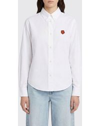 KENZO - Classic Cotton Poplin Shirt - Lyst
