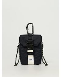 A.P.C. - Compact Crossbody Bag With Adjustable Strap And Secure Buckle Closure - Lyst