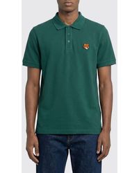 Maison Kitsuné - Maison Kitsun&Eacute Organic Cotton Polo Shirt - Lyst