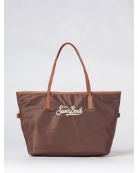 MC2 Saint Barth - Nylon Shoulder Bag With Logo - Lyst
