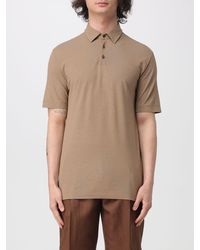 Zanone - Basic Cotton Polo Shirt - Lyst