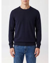 Kangra - Long-Sleeved Pure Cotton Crewneck Sweater - Lyst
