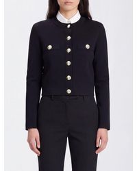 Balmain - Slim Fit Viscose Blend Crew Neck Cardigan - Lyst