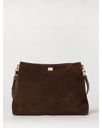 Dolce & Gabbana - Dolce &Amp Gabbana Vittoria Suede Calfskin Shoulder Bag - Lyst
