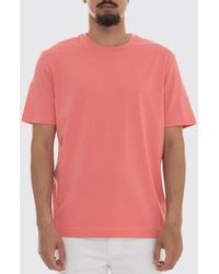 BOSS - Crew Neck Stretch-Cotton T-Shirt With Contrast Chest Logo - Lyst