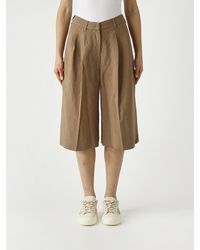 MEIMEIJ - Linen Blend Bermuda Shorts - Lyst