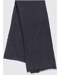 Brunello Cucinelli - Cashmere And Silk Blend Scarf With Fringed Edges - Lyst