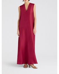 Momoní - Momon&Igrave Cueva Sleeveless Long Silk Tunic With V-Neck - Lyst