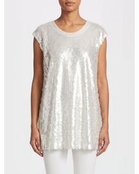 Norma Kamali - Sequin Top - Lyst