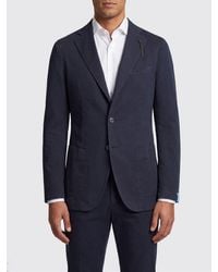 Santaniello - Single-Breasted Cotton Blazer - Lyst