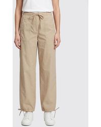 Aspesi - Cotton Drawstring Trousers - Lyst