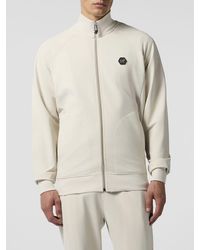 Philipp Plein - Cotton-Blend Turtleneck Sweatshirt With Hexagon Logo - Lyst