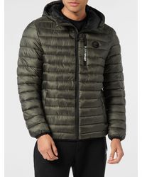 Philipp Plein - Nylon Down Jacket With Hood - Lyst