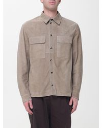 Agnona - Suede Shirt Jacket - Lyst