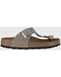 Birkenstock - Gizeh Rivet Suede Sandal With Studs - Lyst