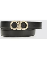 Ferragamo - Gancini Calf Leather Belt - Lyst
