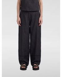 Momoní - Momon&Igrave High-Waisted Wide-Leg Linen Palazzo Pants - Lyst