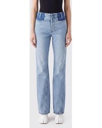Maison Margiela - Mid-Rise Skinny Jeans With Patchwork Design - Lyst