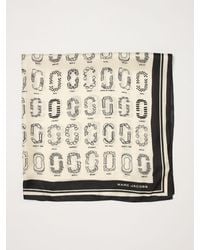 Marc Jacobs - Monogram Print Silk Scarf - Lyst