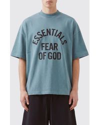Fear Of God - Relaxed Fit Cotton T-Shirt With Contrast Logo - Lyst