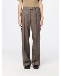 Burberry - Rozalyn Prince Of Wales Check Wool-Blend Tailored Trousers - Lyst