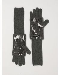 Pinko - Sequin-Embroidered Polyester Gloves With Ribbed Cuffs - Lyst