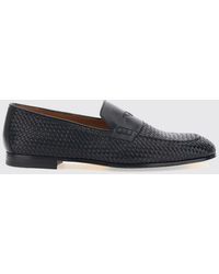 Doucal's - Woven Leather Loafers - Lyst