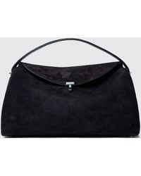 TOTEME - T-Lock Suede Top Handle Bag - Lyst