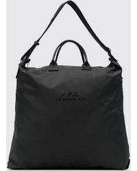A.P.C. - Backstage Nylon Tote Bag With Double Handle And Shoulder Strap - Lyst