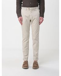 Mason's - Cotton And Wool Blend Chino Trousers - Lyst
