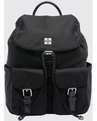 Tory Burch - Virginia Recycled Nylon Backpack With Drawstring And Flap Closure - Lyst