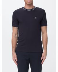 ARMANI EXCHANGE - Crew Neck Jersey T-Shirt With Logo - Lyst