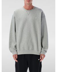 Nike - Swoosh Embroidery Crew-Neck Sweatshirt - Lyst