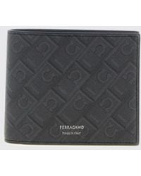Ferragamo - Monogram Faux Leather Wallet - Lyst