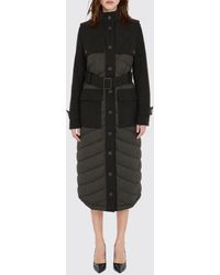 Patrizia Pepe - Quilted Wool Blend Coat With High Neck And Belt - Lyst