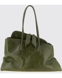 The Attico - La Passeggiata Asymmetrical Leather Shoulder Bag - Lyst