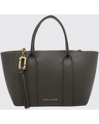 Marc Jacobs - The Pop J Marc Work Tote Mini Grained Leather Bag With Shoulder Strap - Lyst