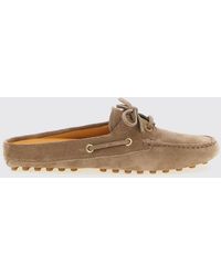 Tod's - Gommino Suede Mules - Lyst
